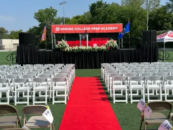 Graduation Event Staging. graduation ceremony staging.